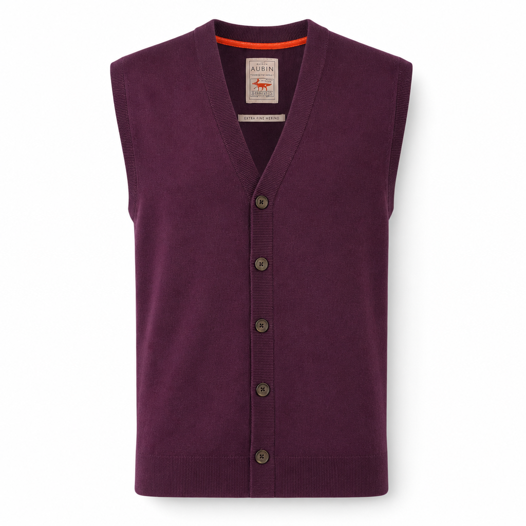 Purple cardigan